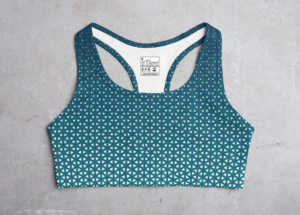 Blue pattern Style Women's All over print Sports Bra - Its Clover