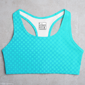 Sky Blue Style Women's All over print Sports Bra - Its Clover