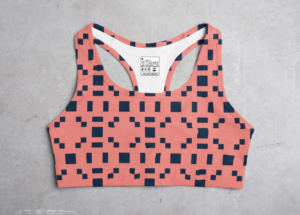 Orange Style Women's All over print Sports Bra - Its Clover