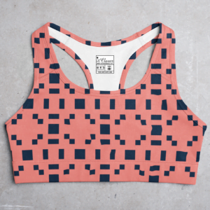 Orange Style Women's All over print Sports Bra - Its Clover