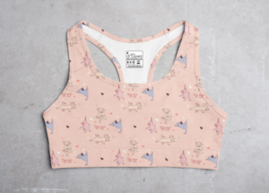 Doggie Yoga Style Women's All over print Sports Bra - Its Clover