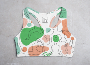 Yoga white Style Women's All over print Sports Bra - Its Clover
