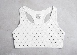 White Style Women's All over print Sports Bra - Its Clover