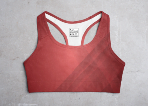 Red Style Women's All over print Sports Bra - Its Clover