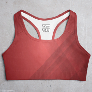 Red Style Women's All over print Sports Bra - Its Clover