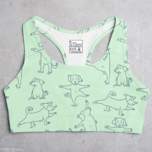 Yoga Doggie Style Women's All over print Sports Bra - Its Clover