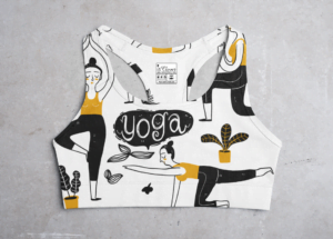 Yoga Style Women's All over print Sports Bra - Its Clover