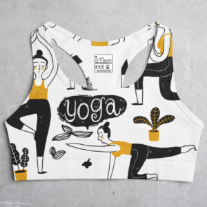 Yoga Style Women's All over print Sports Bra - Its Clover