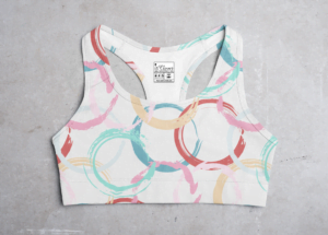 Circle Style Women's All over print Sports Bra - Its Clover