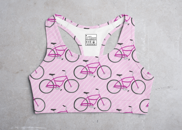 Cycling Style Women's All over print Sports Bra - Its Clover