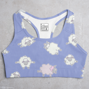 Lamb Style Women's All over print Sports Bra - Its Clover