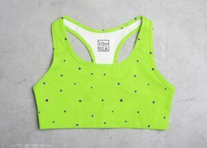 Neon Style Women's All over print Sports Bra its clover
