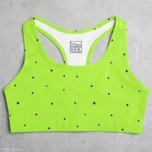 Neon Style Women's All over print Sports Bra its clover