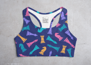 Chess Style Women's All over print Sports Bra - Its Clover