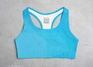 Sky Blue Style Women's All over print Sports Bra its clover