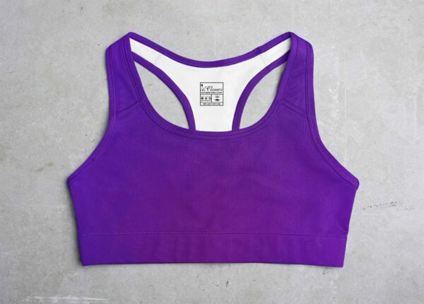 Purple Style Women's All over print Sports Bra its clover