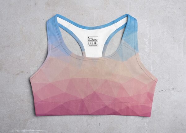 Multiple Color Style Women's All over print Sports Bra its clover