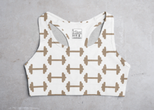 Gym Style Women's All over print Sports Bra - Its Clover