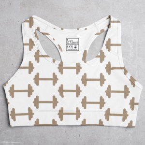 Gym Style Women's All over print Sports Bra - Its Clover