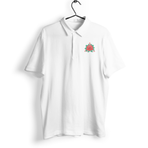 Red Rose Half Sleeve Polo Men's T-Shirt itsclover