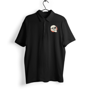 Skull Half Sleeve Polo Men's T-Shirt itsclover