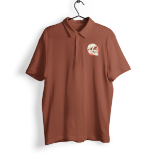 Skull Half Sleeve Polo Men's T-Shirt itsclover