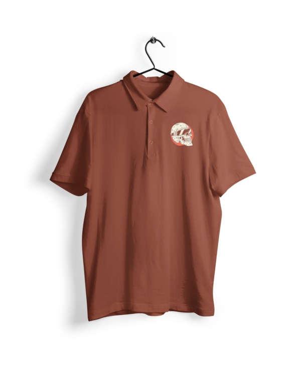 Skull Half Sleeve Polo Men's T-Shirt itsclover