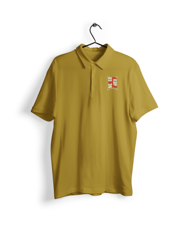 Never Give Up Half Sleeve Polo Men's T-Shirt - itsclover