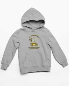 Fun Hooded Sweatshirt with Kangaroo Pockets - Its Clover