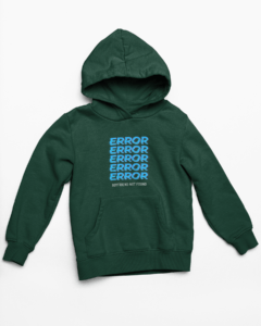 Error Hooded Sweatshirt with Kangaroo Pockets - Its Clover