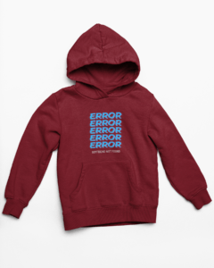 Error Hooded Sweatshirt with Kangaroo Pockets - Its Clover