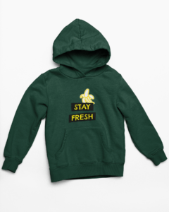 Stay Fresh Hooded Sweatshirt with Kangaroo Pockets - Its Clover