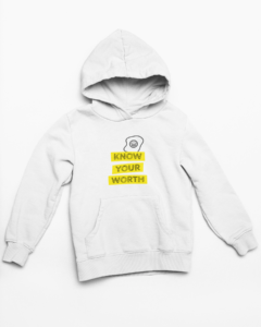 Your Worth Hooded Sweatshirt with Kangaroo Pockets - Its Clover
