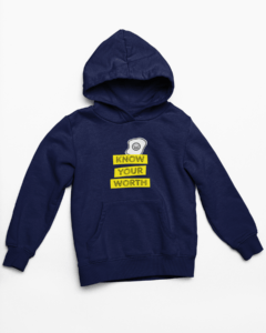 Your Worth Hooded Sweatshirt with Kangaroo Pockets - Its Clover
