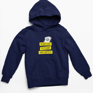 Your Worth Hooded Sweatshirt with Kangaroo Pockets - Its Clover