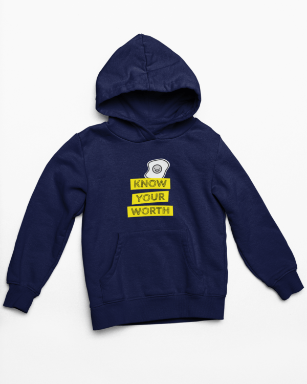 Your Worth Hooded Sweatshirt with Kangaroo Pockets - Its Clover