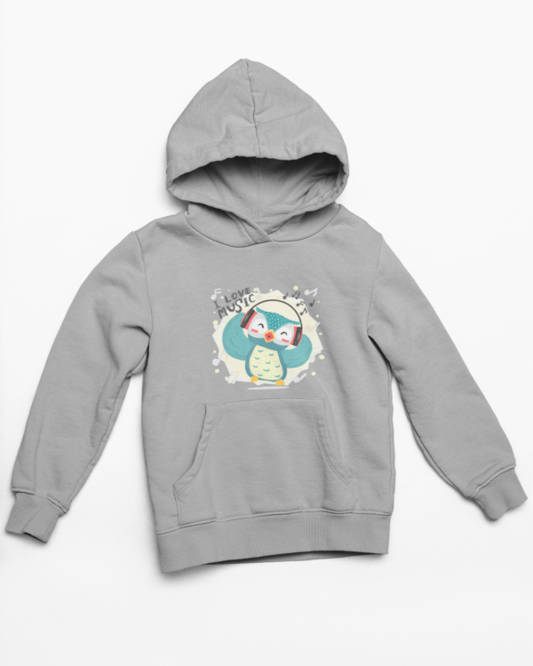Love Music Hooded Sweatshirt with Kangaroo Pockets - Its Clover