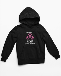 Love Each Other Hooded Sweatshirt with Kangaroo Pockets - Its Clover