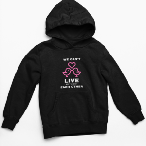 Love Each Other Hooded Sweatshirt with Kangaroo Pockets - Its Clover