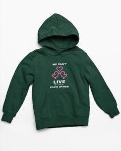 Love Each Other Hooded Sweatshirt with Kangaroo Pockets - Its Clover