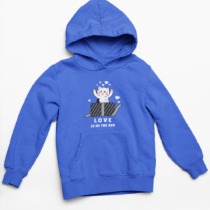 Love is in the air Hooded Sweatshirt with Kangaroo Pockets - Its Clover