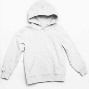 Plain White Women's Hooded Sweatshirt with Kangaroo Pockets its clover
