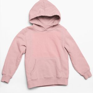 Plain Light Pink Women's Hooded Sweatshirt with Kangaroo Pockets its clover