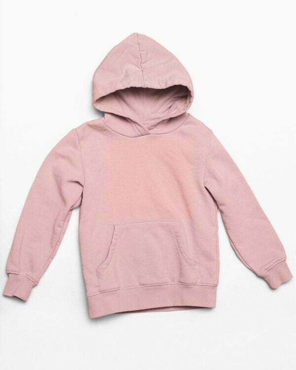 Plain Light Pink Women's Hooded Sweatshirt with Kangaroo Pockets its clover
