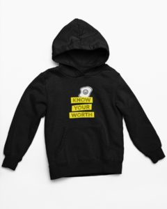 Your Worth Hooded Sweatshirt with Kangaroo Pockets - Its Clover