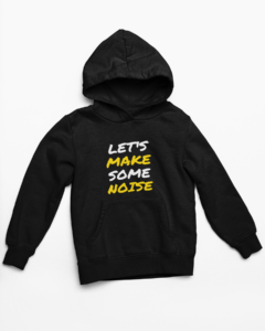 Make Noise Hooded Sweatshirt with Kangaroo Pockets - Its Clover