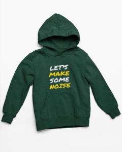 Make Noise Hooded Sweatshirt with Kangaroo Pockets - Its Clover