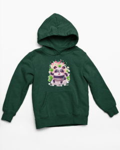 Panda Dance Hooded Sweatshirt with Kangaroo Pockets - Its Clover