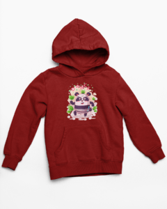 Panda Dance Hooded Sweatshirt with Kangaroo Pockets - Its Clover