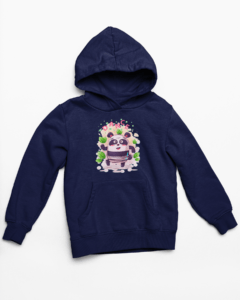 Panda Dance Hooded Sweatshirt with Kangaroo Pockets - Its Clover